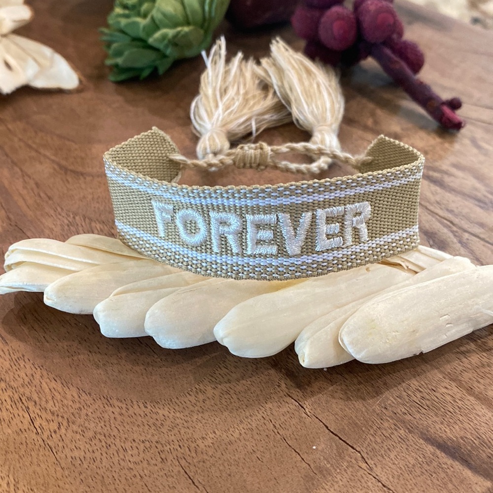 Forever Graphic Woven Bracelet